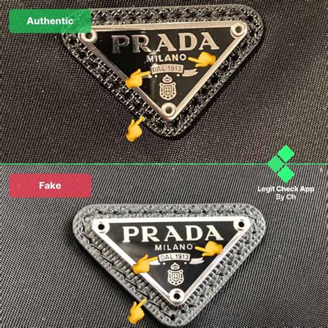 fake prada bag vs real|vintage prada bag authentication.